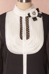 Kathryn Black & White Lace Ruffled Chiffon Blouse | Boutique 1861 7