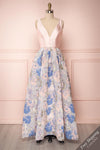 Katsura Floral Brocade Silky A-Line Gown | Boutique 1861