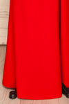 Kavadartsi Red V-Neck Maxi Dress | La petite garçonne  bottom