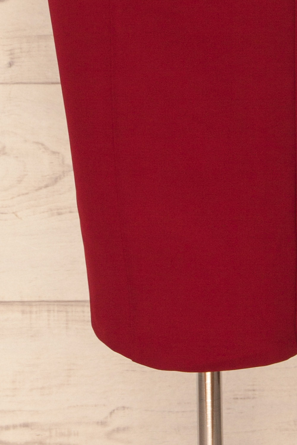 Kavala Burgundy Fitted Midi Dress | La petite garçonne bottom 