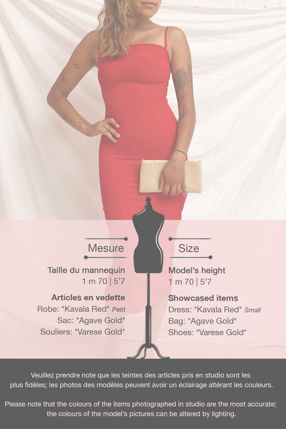 Kavala Red Fitted Midi Dress | La petite garçonne template
