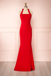 Kavi Red | Halter Maxi Dress