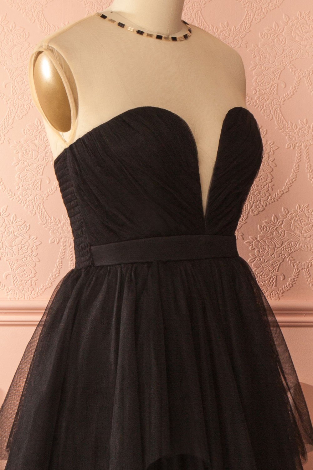 Kaylee Black Layered Tulle Bridesmaid Gown | Boudoir 1861