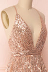 Keawe Rose Gold Sequin A-Line Party Dress | Boutique 1861 4