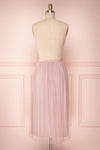 Keelin Rose Pink Glitter Mesh Midi Skirt | Boutique 1861 5