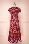 Kehaulani Burgundy Lace Button-Up Cocktail Dress | Boutique 1861 4
