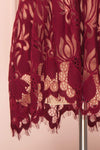 Kehaulani Burgundy Lace Button-Up Cocktail Dress | Boutique 1861 6