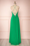 Kekoa Green Chiffon Gown with Ruffles | Boutique 1861 5