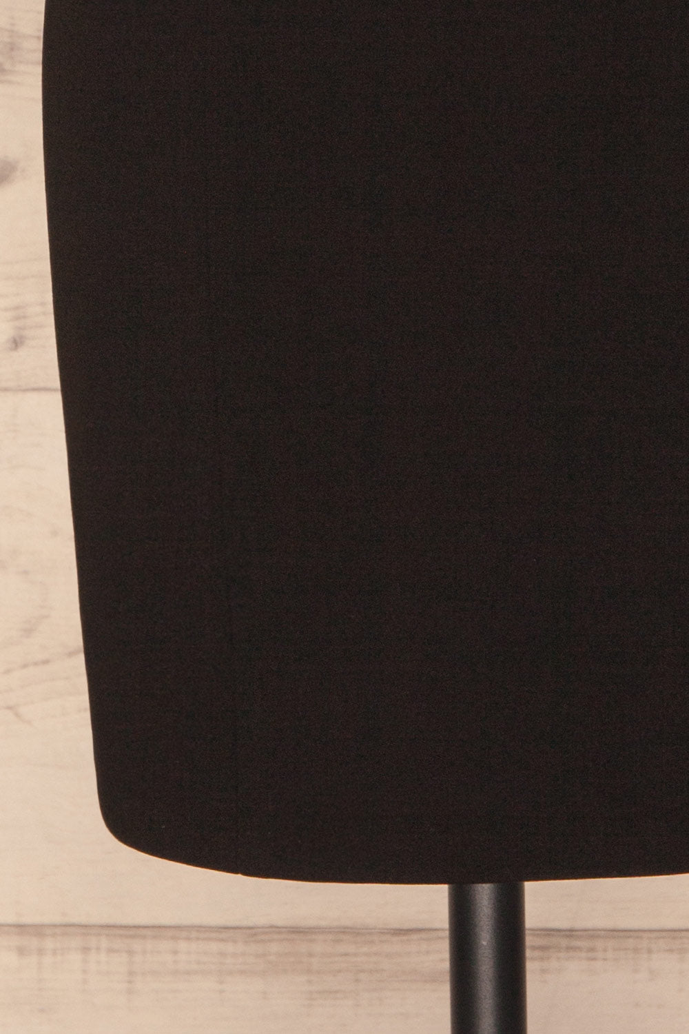 Kelsie Black Cocktail Dress | Robe | La Petite Garçonne bottom close-up