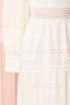 Kementari Openwork Lace Maxi Bridal Dress | Boudoir 1861 sleeve