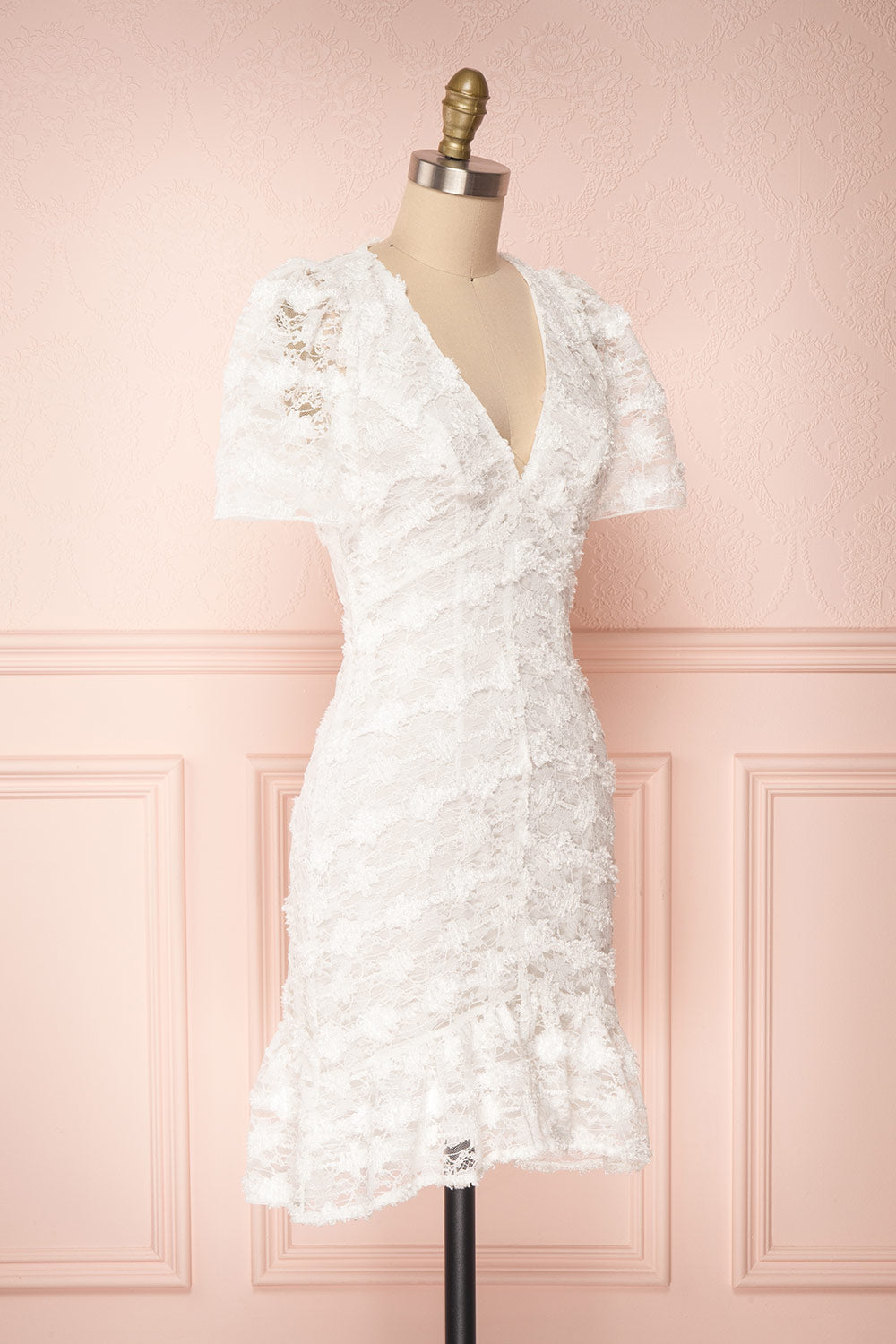 Keonaona White Lace A-Line Cocktail Dress | Boudoir 1861 3