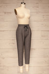 Kerames Cropped Grey Drawstring Pants | La petite garçonne side view