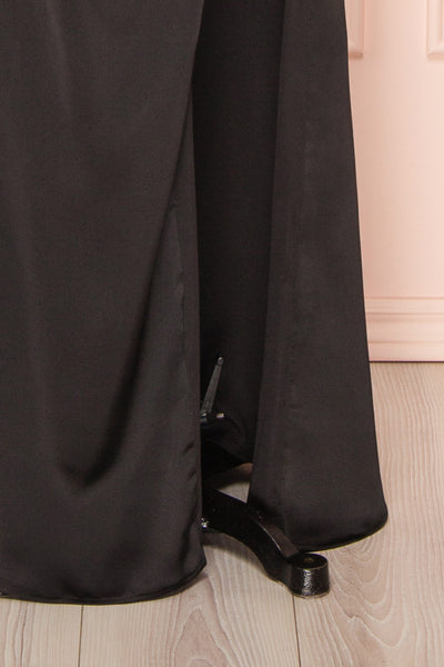 Kesha Black Corset Cowl Neck Maxi Dress | Boutique 1861 bottom