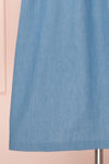 Ketilbjorg Blue Denim Midi Dress w/ Buttons | La petite garçonne skirt
