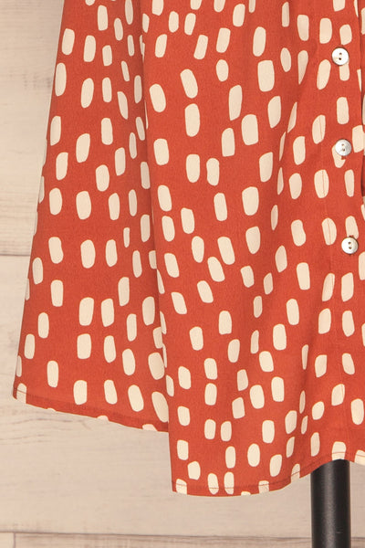 Ketrzyn Rust Button-Up Short Dress | La petite garçonne skirt