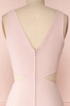 Kiira Blush Pink Cut-Outs Mermaid Gown | Boudoir 1861 back close-up