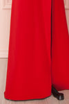 Kiira Red Cut-Outs Mermaid Gown | Boudoir 1861 bottom