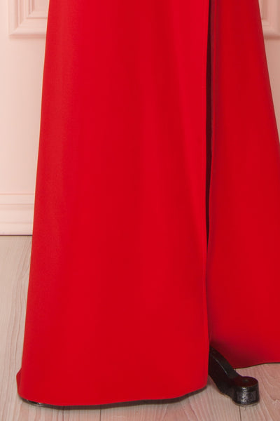 Kiira Red Cut-Outs Mermaid Gown | Boudoir 1861 bottom