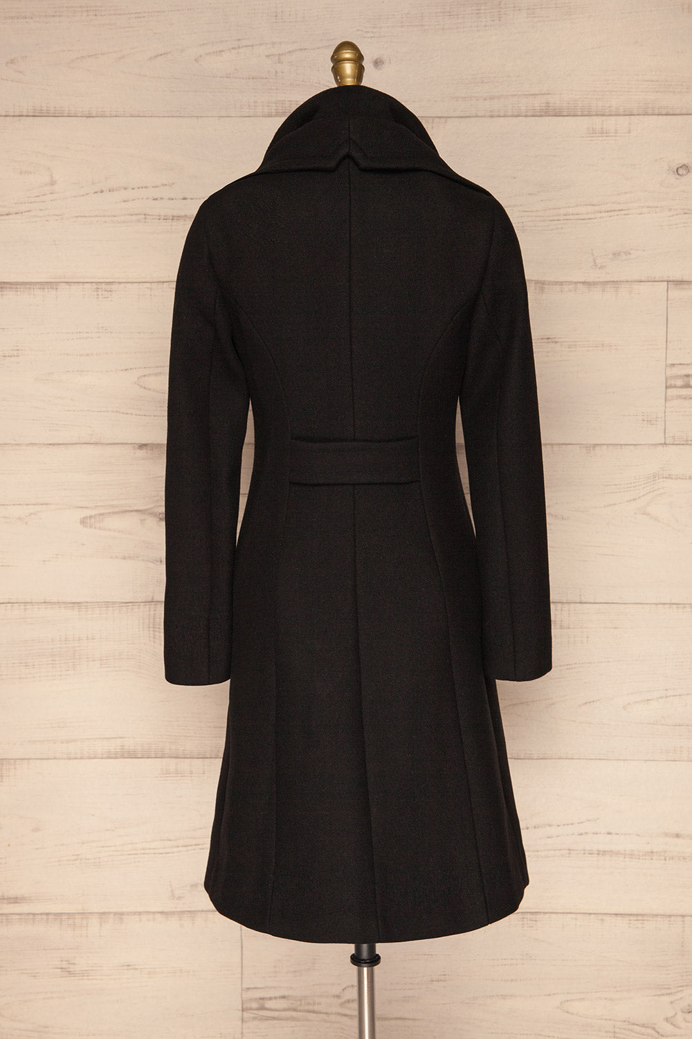 Kikky Black Felt Soia&Kyo Trench Coat back view | La Petite Garçonne