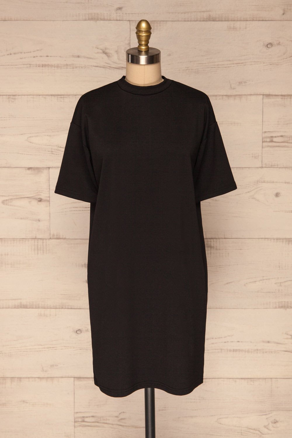 Kilkenny Black T-Shirt Dress | La petite garçonne front view