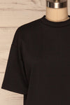 Kilkenny Black T-Shirt Dress | La petite garçonne front close up
