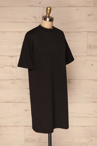 Kilkenny Black T-Shirt Dress | La petite garçonne side view