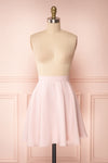 Kimidori Light Pink Flowy Short Skirt front view | Boutique 1861