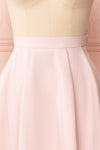 Kimidori Light Pink Flowy Short Skirt front close up | Boutique 1861