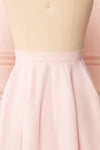 Kimidori Light Pink Flowy Short Skirt back close up | Boutique 1861