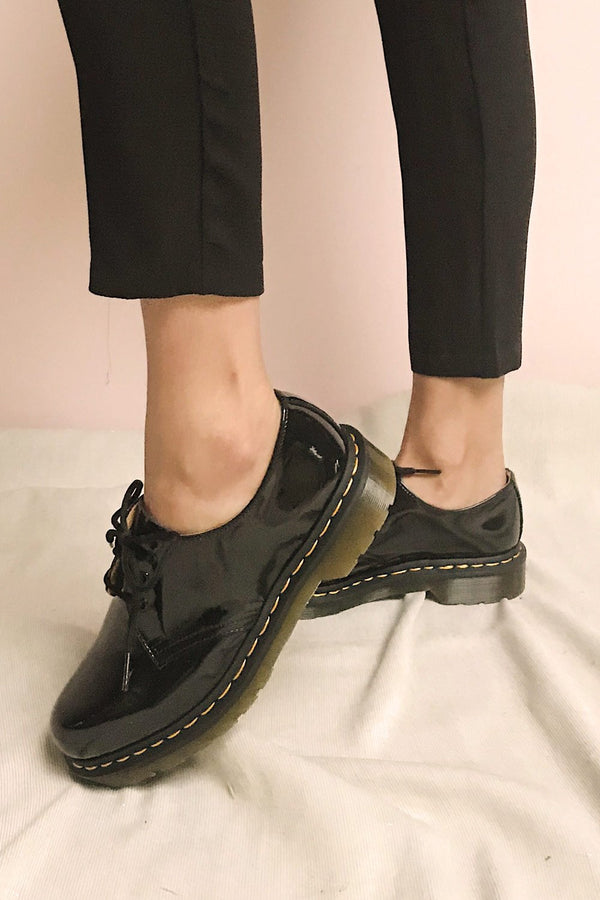 Dr martens clearance 1461 patent black