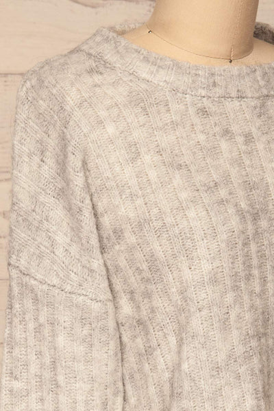 Kitee Mushroom Knit Sweater | Chandail | La Petite Garçonne side close-up