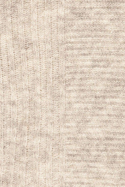 Kitee Mushroom Knit Sweater | Chandail | La Petite Garçonne fabric detail