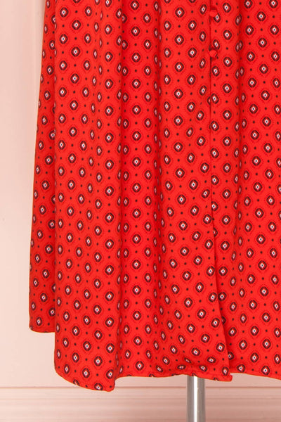 Koko Red | Patterned Dress