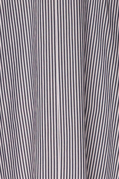 Kolinec White & Charcoal Striped Shirt Dress | La Petite Garçonne