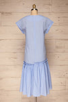 Kolobrzeg White & Blue Plaid Dress back view | La petite garçonne