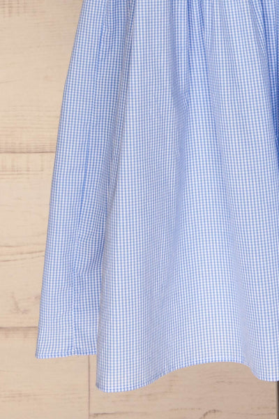 Kolobrzeg White & Blue Plaid Dress skirt | La petite garçonne