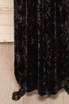 Korfantow Black Velvet Maxi Dress | La petite garçonne bottom