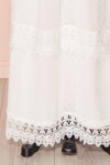 Edit website SEO Kornelia White Lace & Plumetis Layered Dress bottom close-up | Boudoir 1861