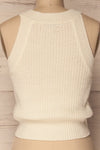 Kossiopi Cream Knit Halter Crop Top | La Petite Garçonne 6