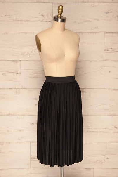 Koufos Nero Black Pleated A-Line Skirt | La Petite Garçonne 3