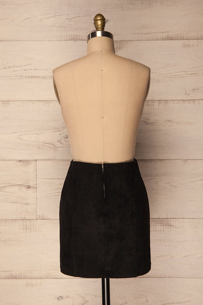 Krasica Black Faux Suede Mini Skirt | La Petite Garçonne 6