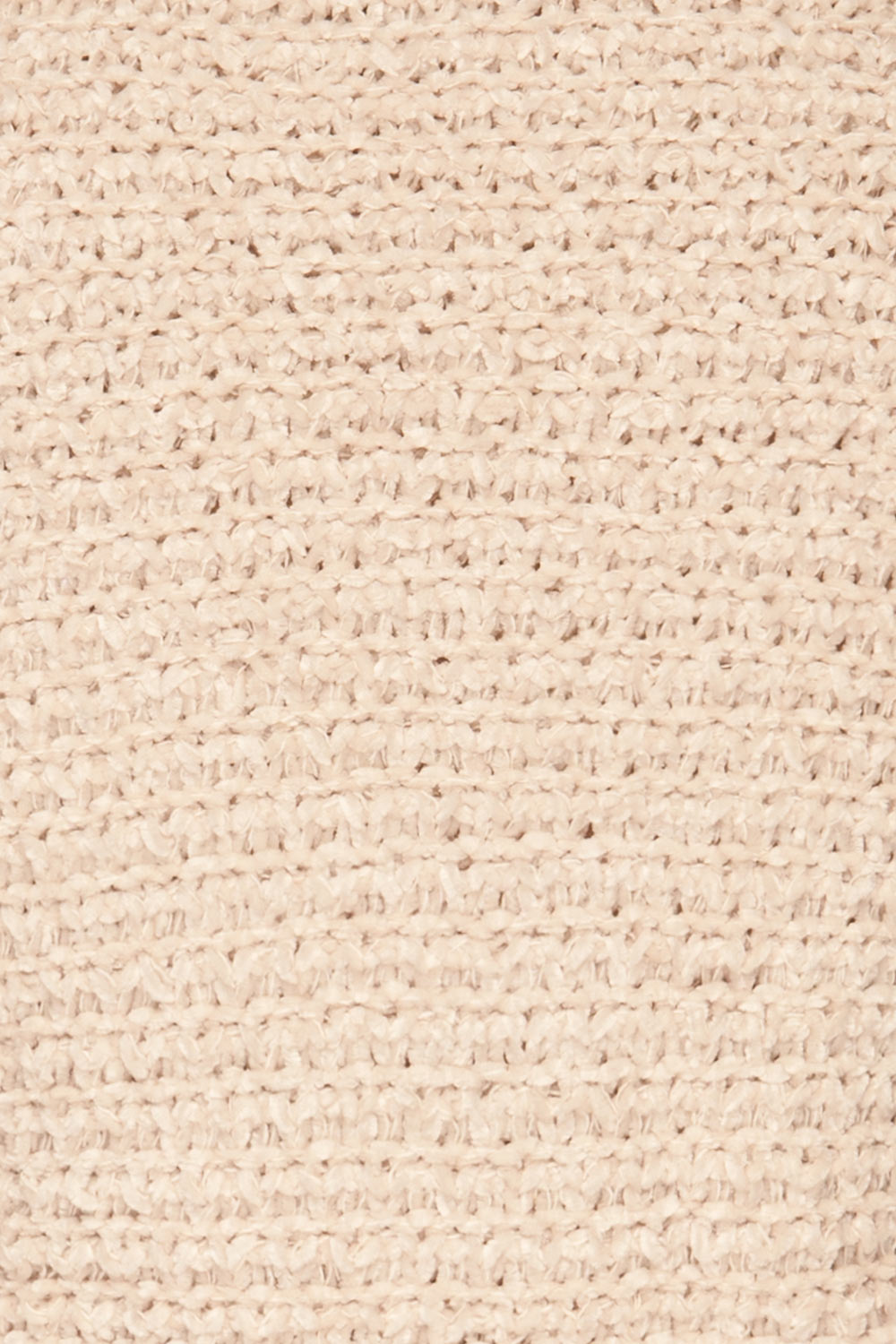 Krinidhes Ivory Chenille Cropped Sweater | La Petite Garçonne fabric detail