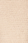 Krinidhes Ivory Chenille Cropped Sweater | La Petite Garçonne fabric detail