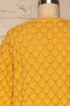 Krynica Sun Yellow V-Neck Knit Top | La petite garçonne back close up