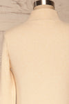 Kuznia Cream Long Sleeve Mock Neck Top | La petite garçonne back close up