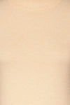 Kuznia Cream Long Sleeve Mock Neck Top | La petite garçonne fabric