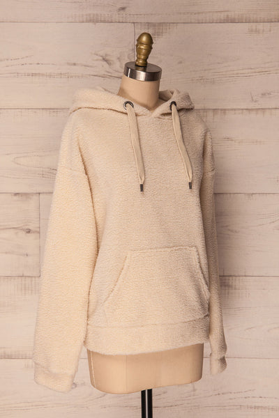 Labin Ivory Wooly Fleece Sweater with Hood | La Petite Garçonne 5