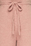 Ladek Pink Fuzzy Joggers w/ Drawstring | La petite garçonne  fabric