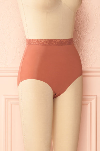 Laka Dusty Rose High Waisted Cheeky Panty | Boutique 1861