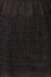 Lamiss Mini Black Ruffled Tulle Kid's Skirt | Boutique 1861 fabric